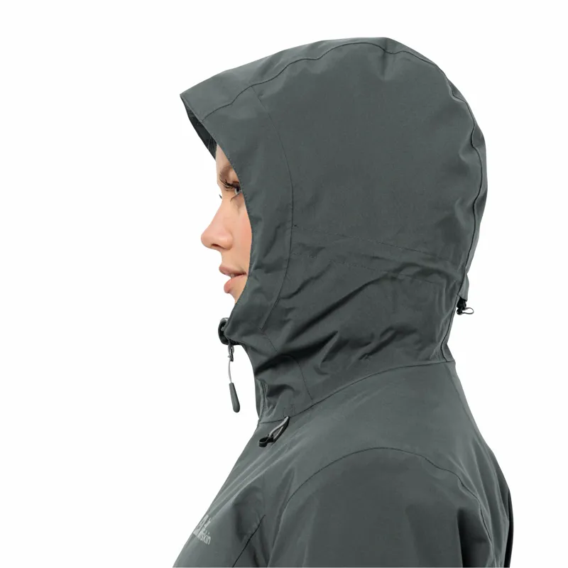 Jack Wolfskin Women's Heidelstein Waterproof Insulated Jacket  - Slate Green-8