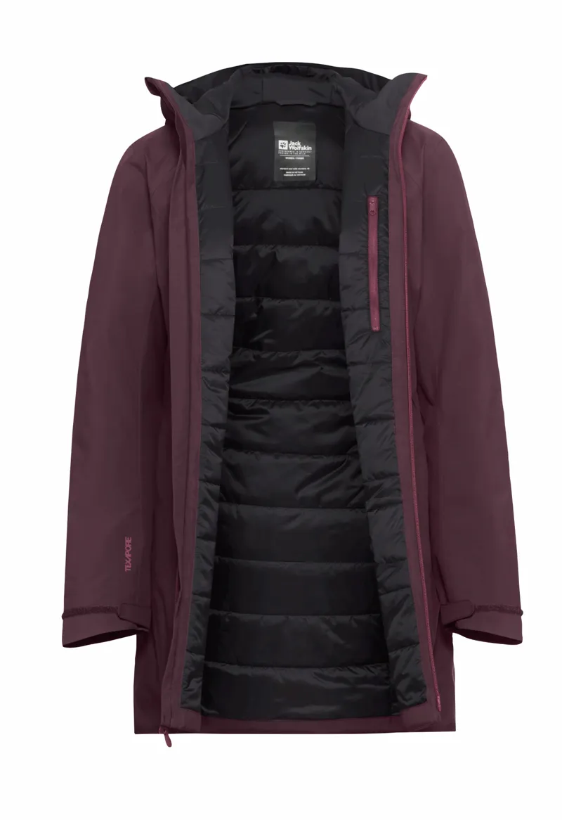 Jack Wolfskin Women's Heidelstein Waterproof Insulated Jacket - Amaranth-1