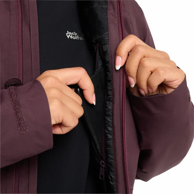 Jack Wolfskin Women's Heidelstein Waterproof Insulated Jacket - Amaranth-5