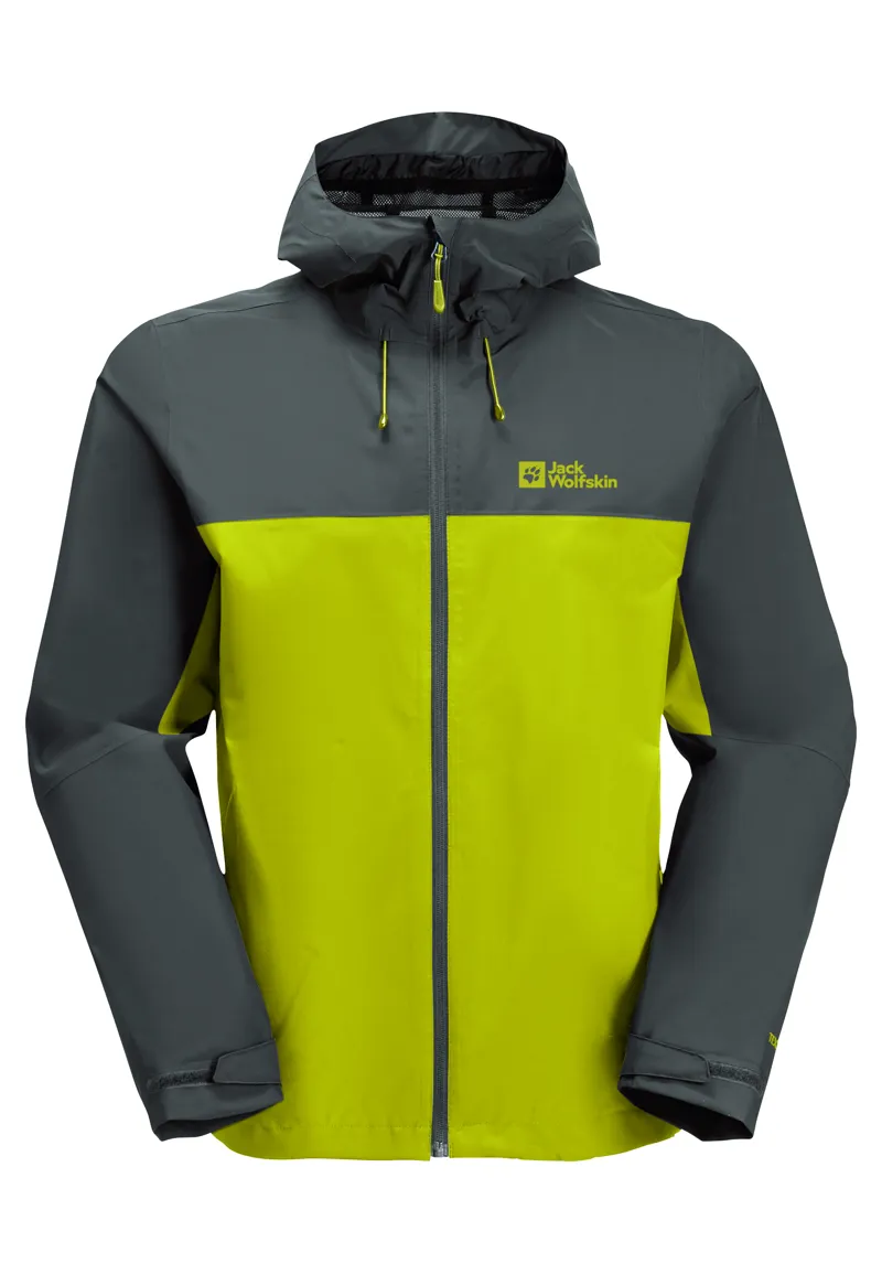 Jack Wolfskin Men's Weiltal 2L Waterproof Jacket - Chartreuse