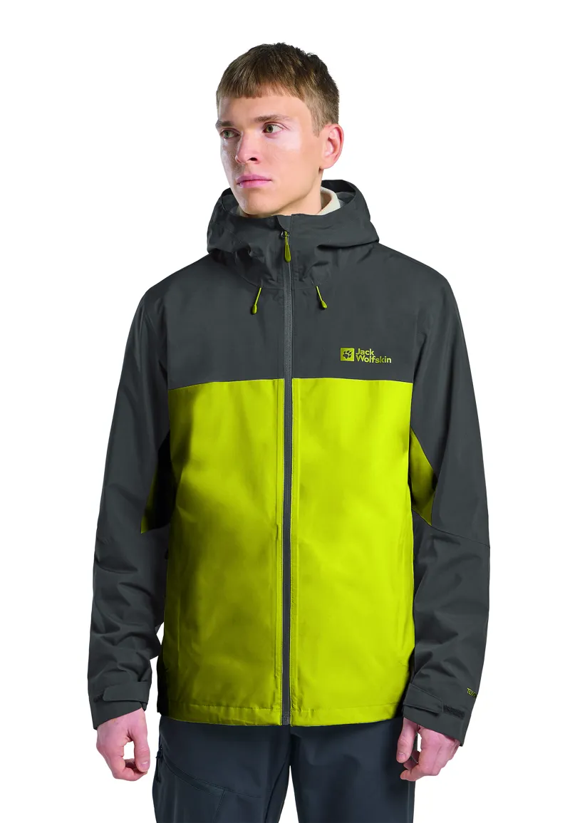Jack Wolfskin Men's Weiltal 2L Waterproof Jacket - Chartreuse-1