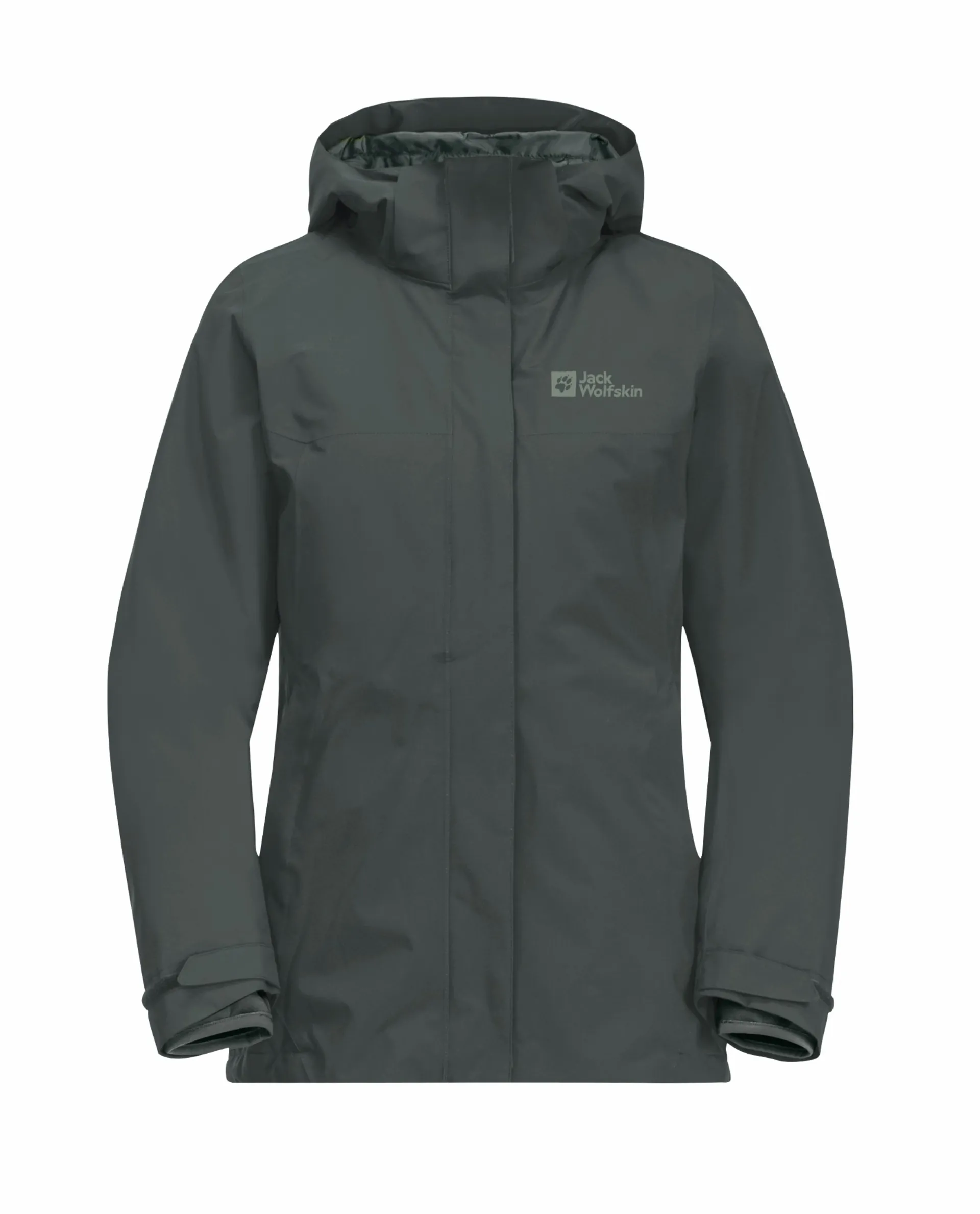 Jack Wolfskin Women's Luntal in1 Waterproof Jacket Slate Green
