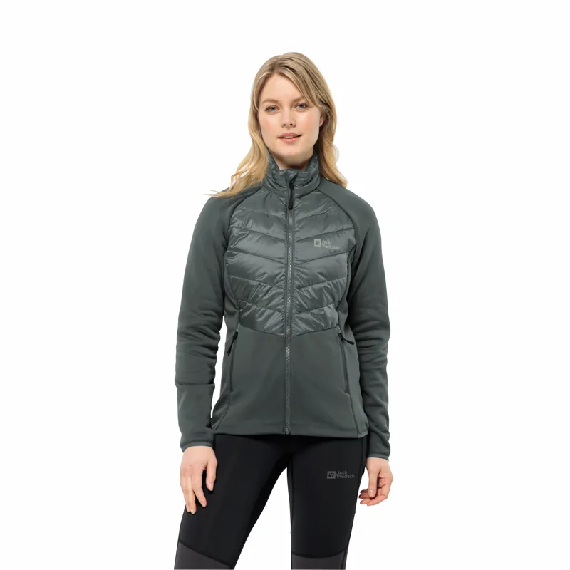 Jack Wolfskin Women's Luntal 3 in1 Waterproof Jacket - Slate Green-6