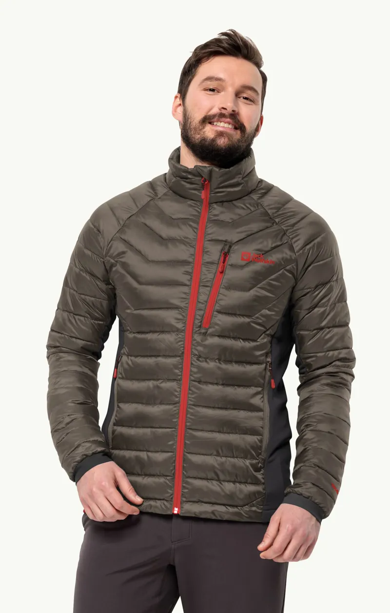 Jack Wolfskin Men's Routeburn Pro Insulated Jacket - Cold Coffee-1