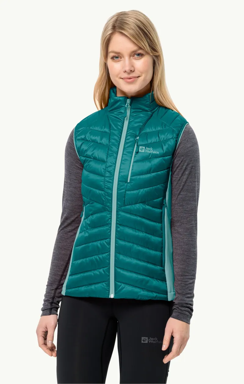 Jack Wolfskin Women's Routeburn Pro Insulated Vest  - Sea Green-1