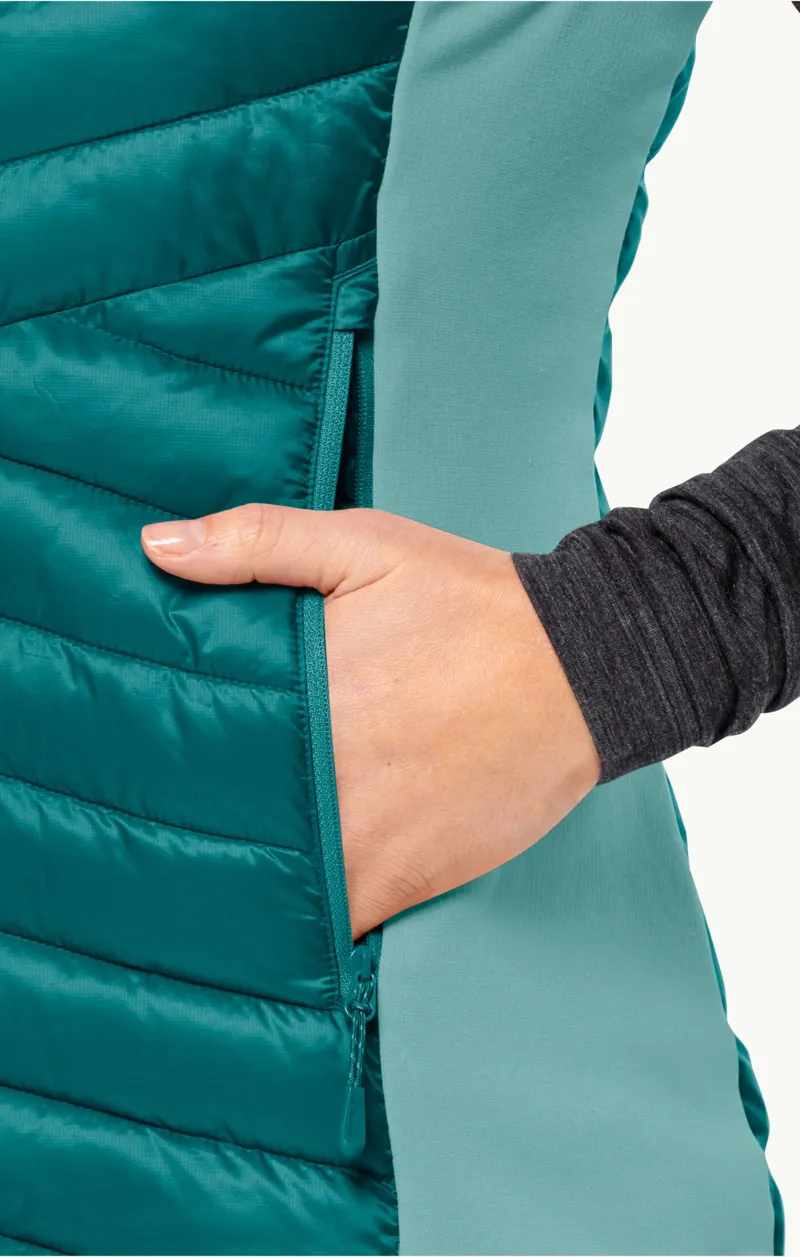 Jack Wolfskin Women's Routeburn Pro Insulated Vest  - Sea Green-3