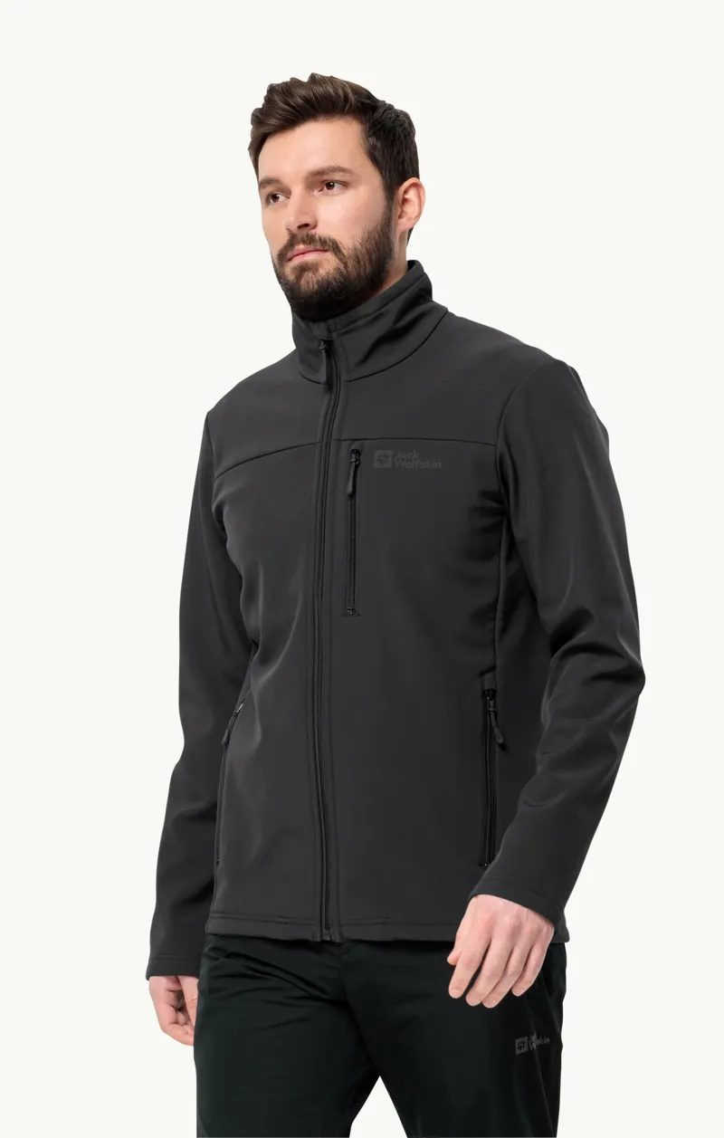 Jack Wolfskin Men's Whirlwind Softshell - Black-1
