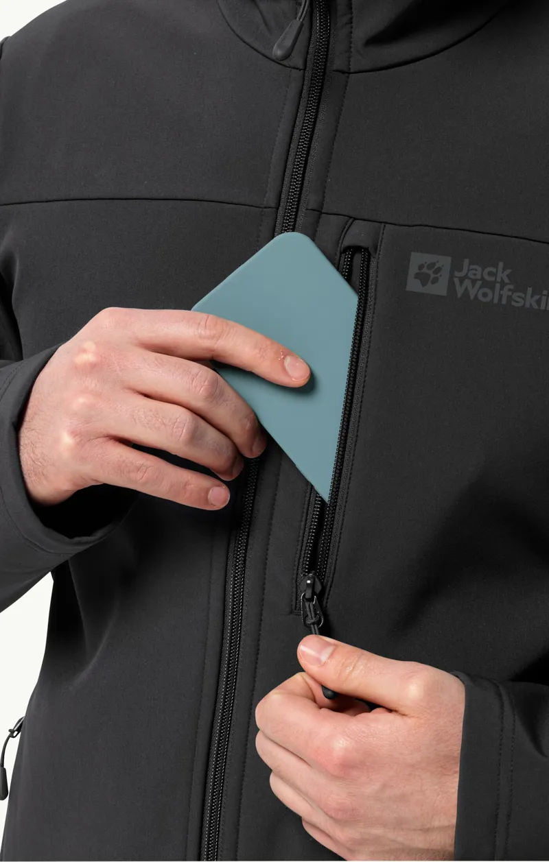 Jack Wolfskin Men's Whirlwind Softshell - Black-4