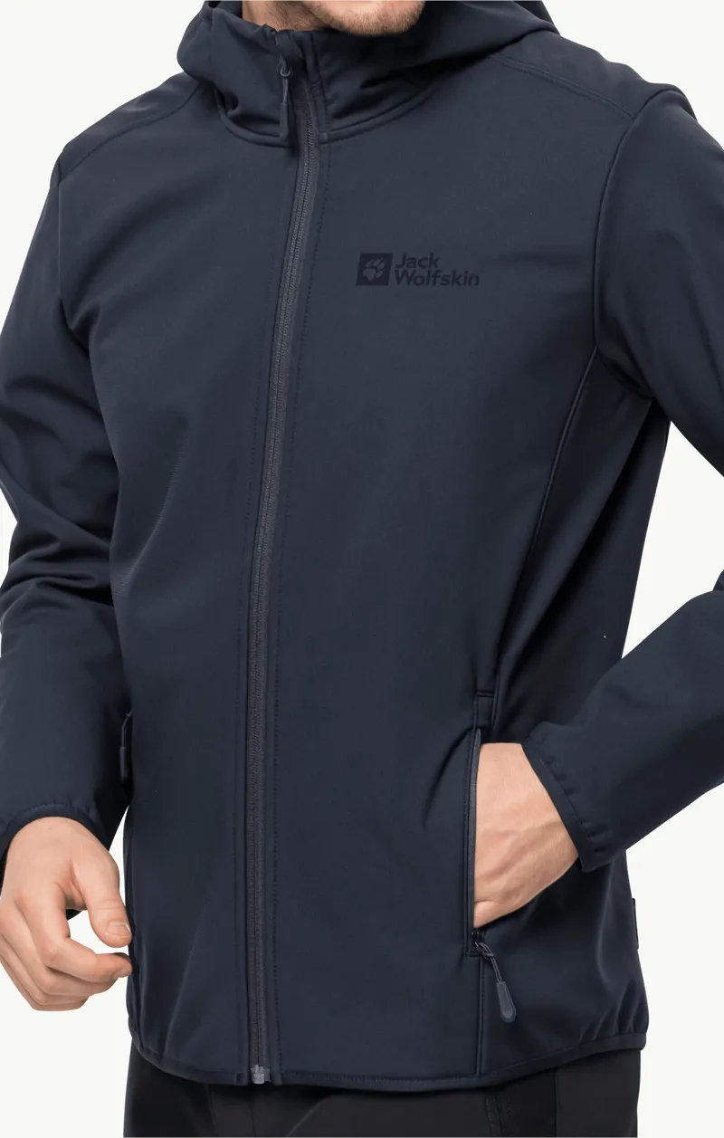 Jack Wolfskin Men's Bornberg Hoody - Night Blue-4