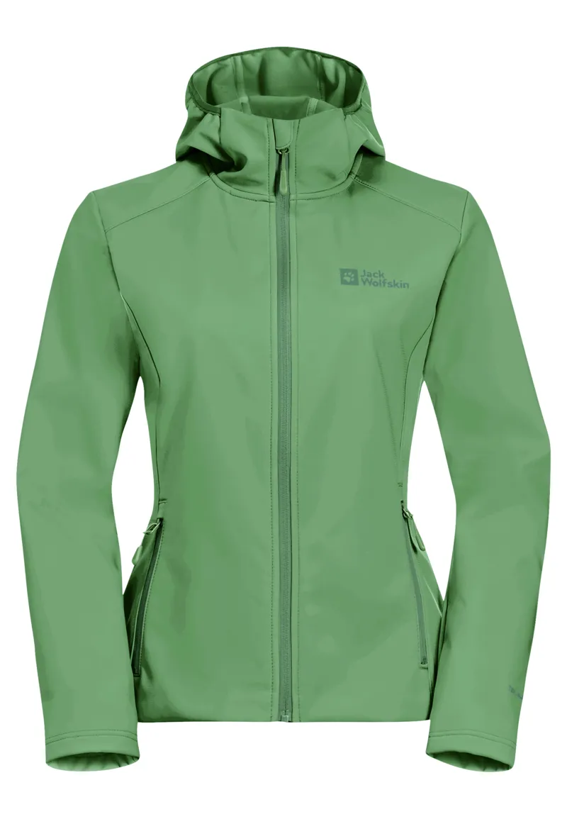 Jack Wolfskin Women's Bornberg Softshell Hoody - Eucalyptus