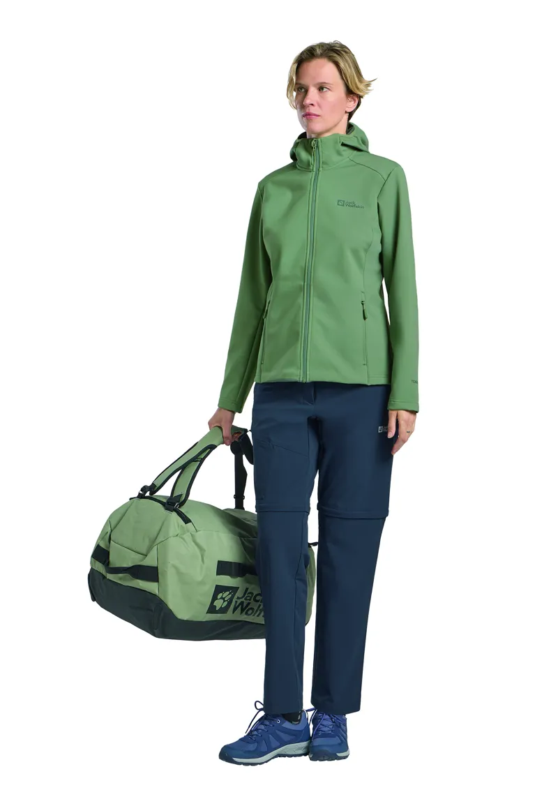 Jack Wolfskin Women's Bornberg Softshell Hoody - Eucalyptus-4