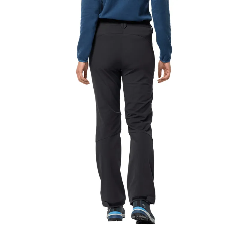 Jack Wolfskin Women's Activate XT Softshell Pants - Black-3
