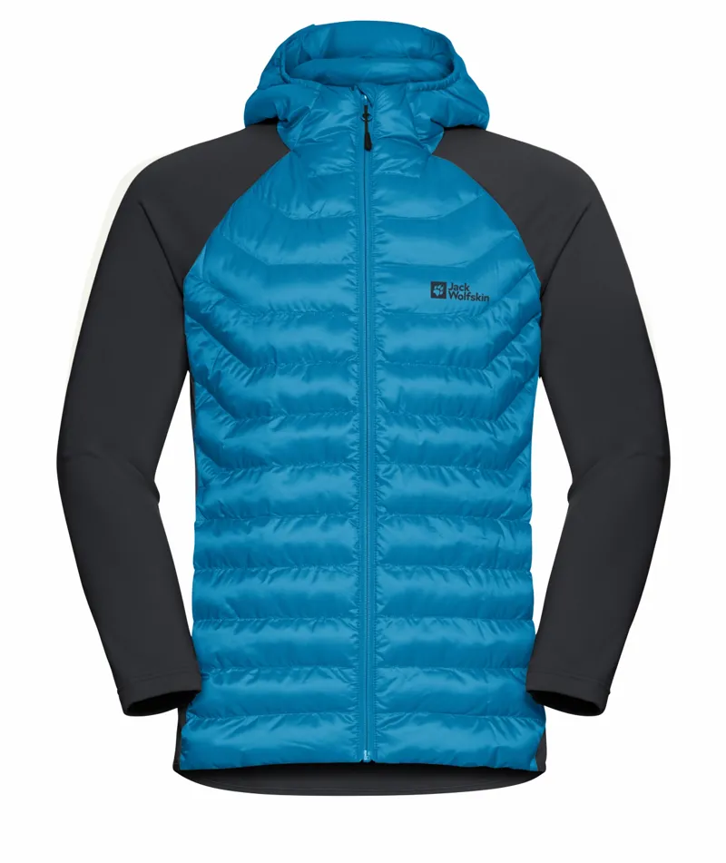 Jack Wolfskin Men's Routeburn Pro Hybrid Jacket - Aurora Blue