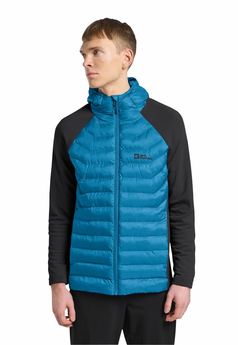 Jack Wolfskin Men's Routeburn Pro Hybrid Jacket - Aurora Blue-3
