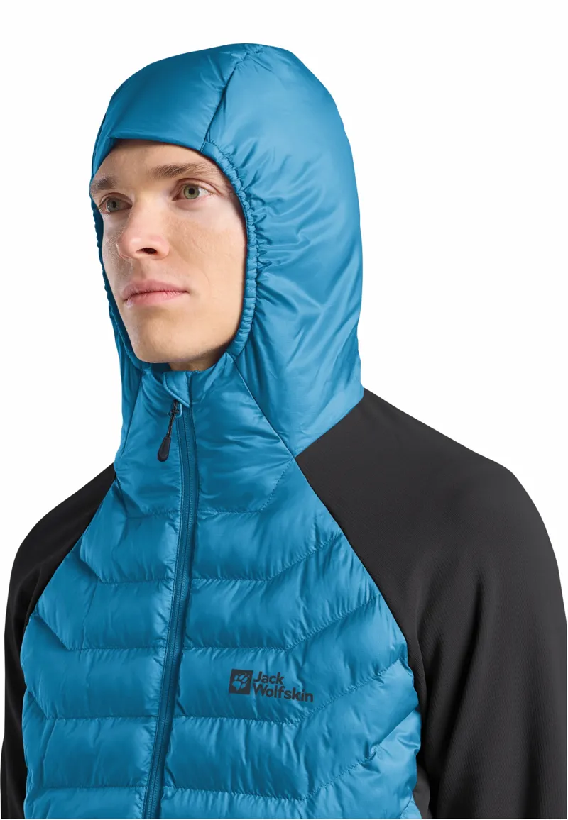 Jack Wolfskin Men's Routeburn Pro Hybrid Jacket - Aurora Blue-5