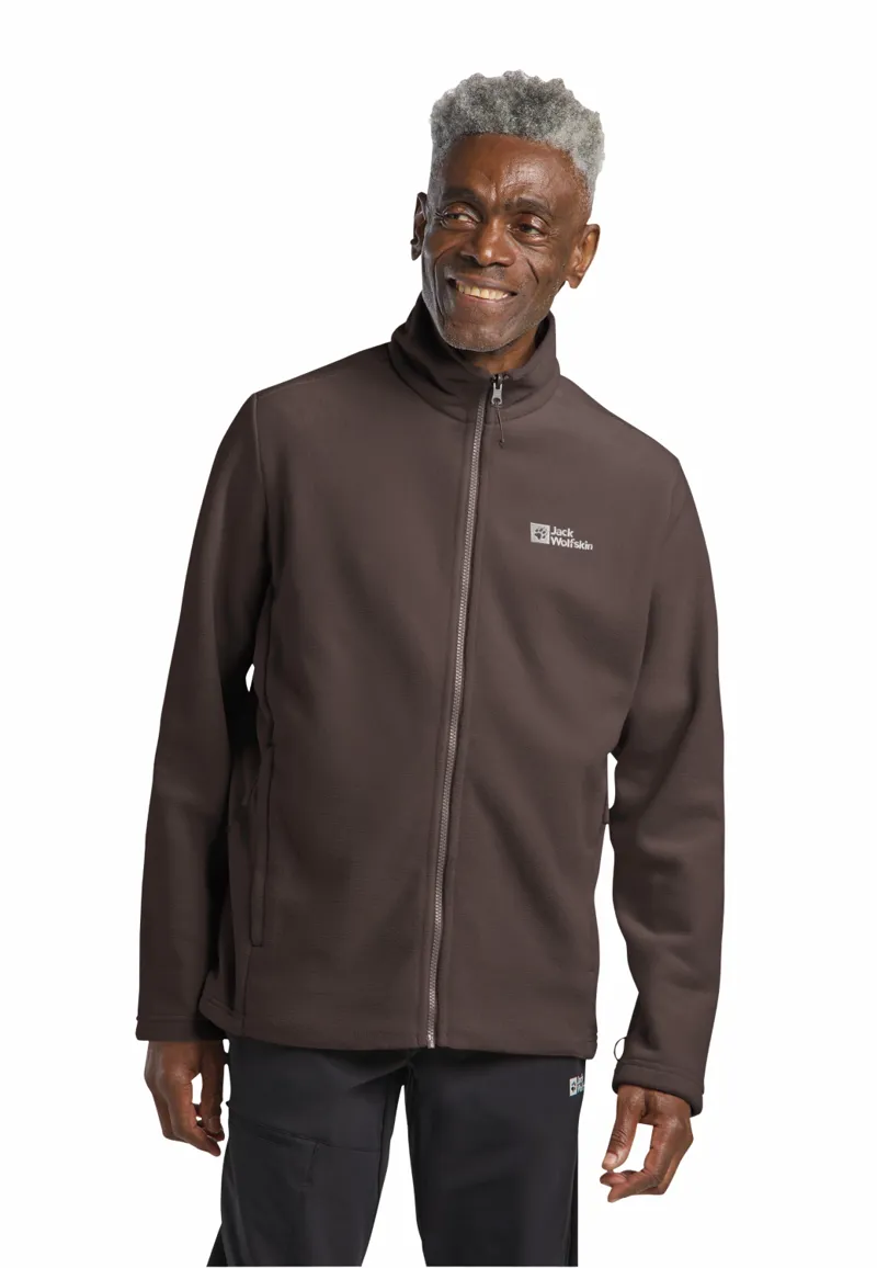 Jack Wolfskin Men's Winterstein Full Zip Fleece - Peat-2