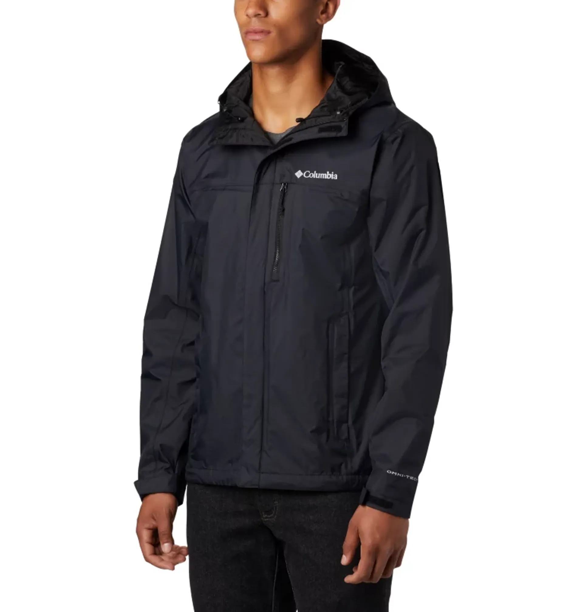 Black columbia rain jacket shop