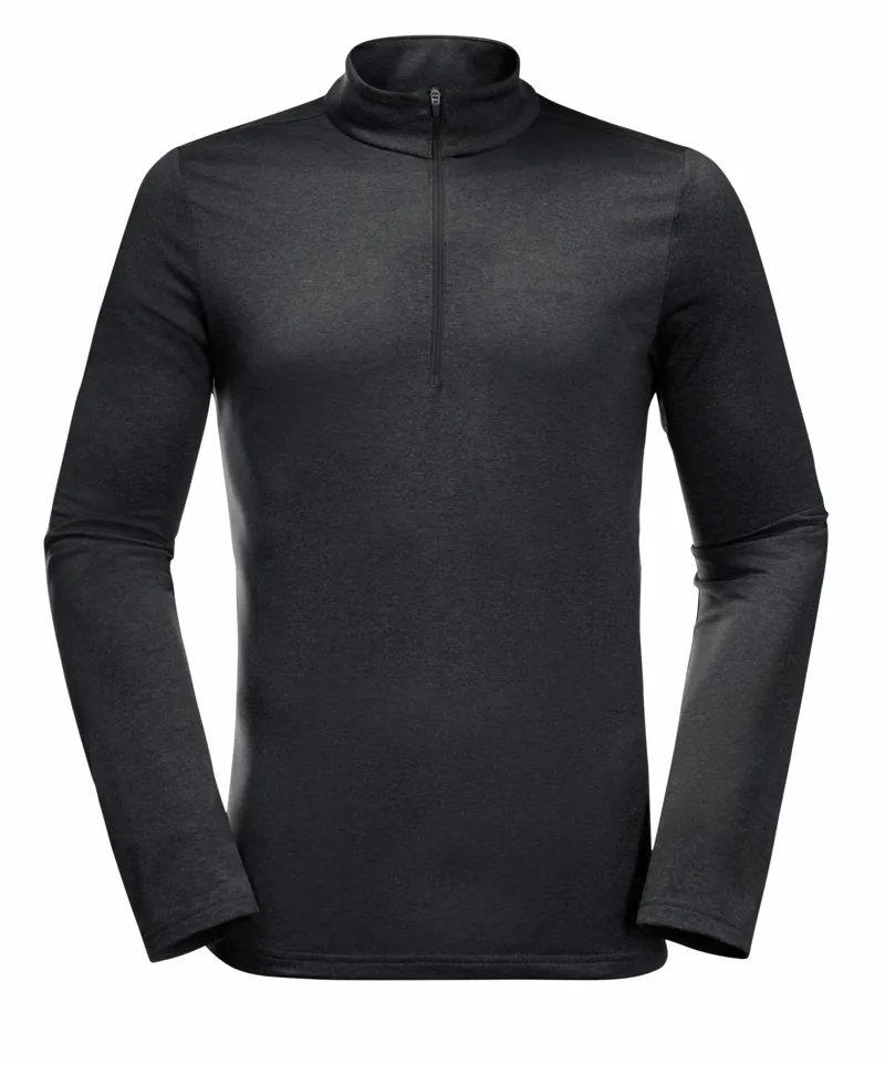 Jack Wolfskin Men's Sky Thermal Half Zip - Black 