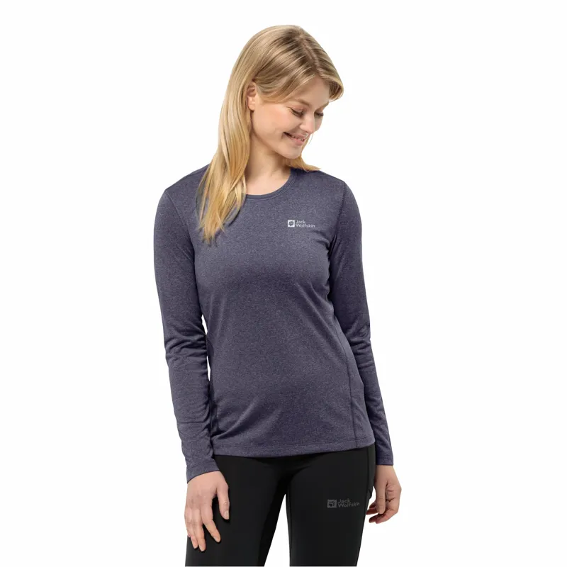 Jack Wolfskin Women's Sky Thermal Long Sleeve - Graphite-1