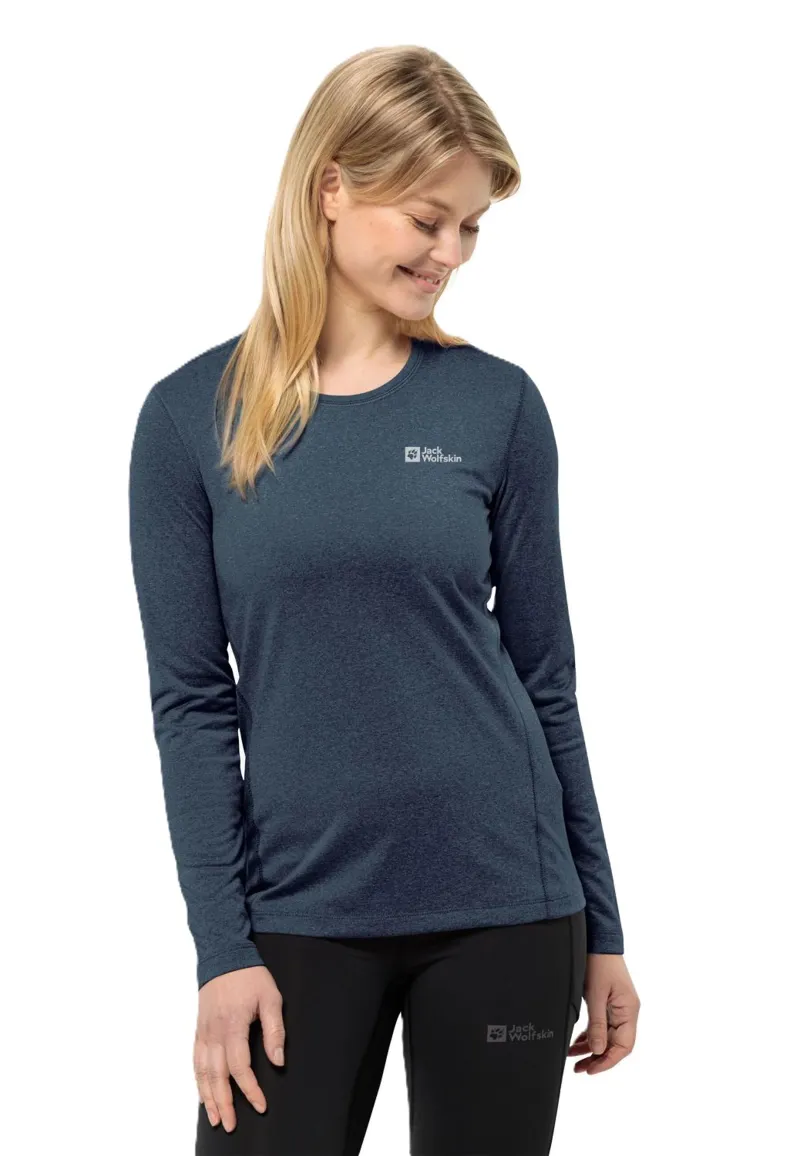 Jack Wolfskin Women's Sky Thermal Long Sleeve - Midnight Sky-2
