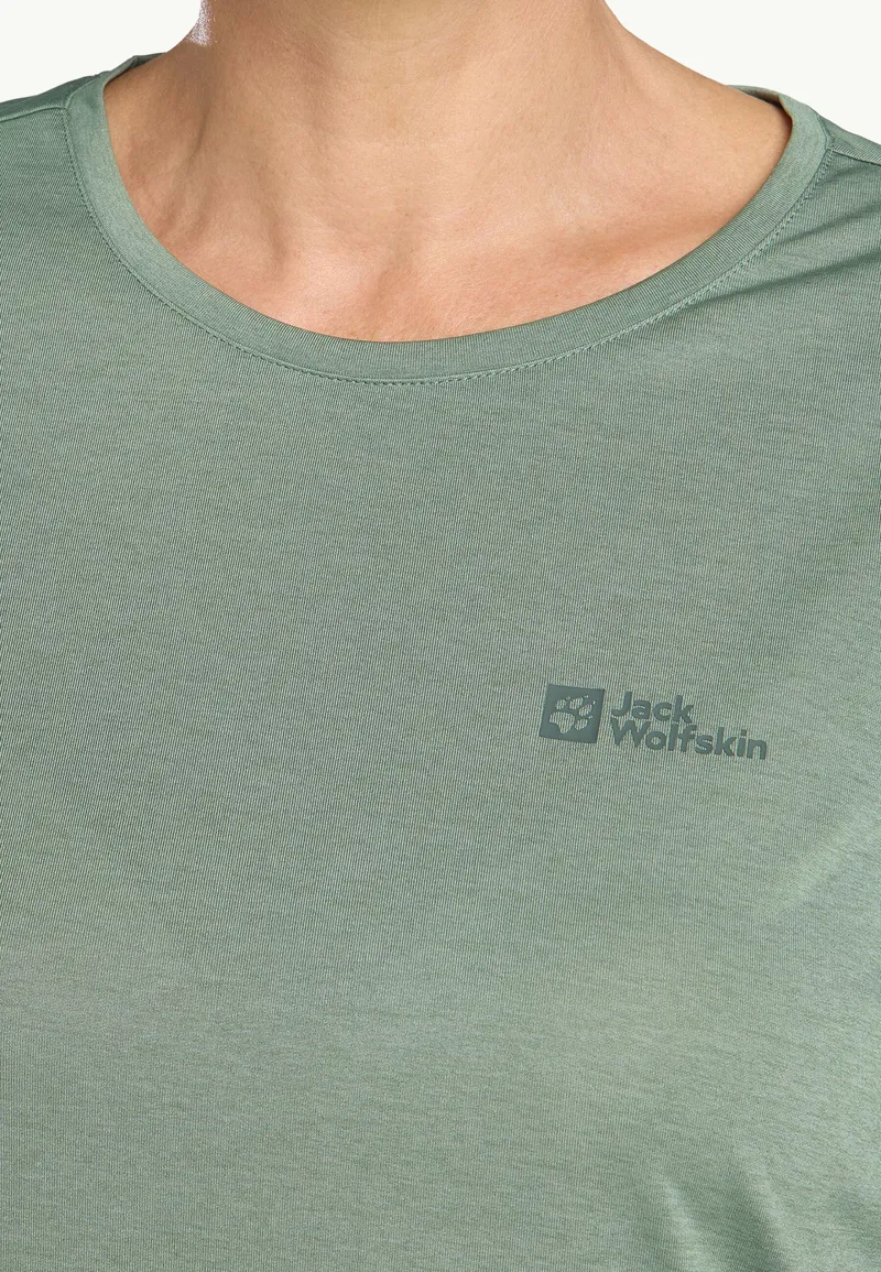 Jack Wolfskin Women's Crosstrail Three Quarter Tee - Eucalyptus-3