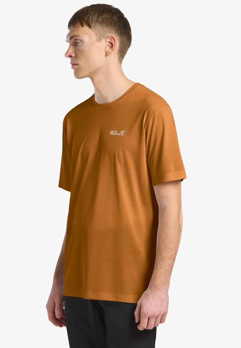 Jack Wolfskin Men's Vonnan Short Sleeve Tee - Autumn Leaves-1