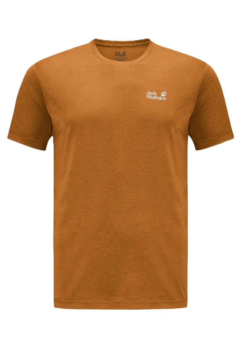Jack Wolfskin Men's Vonnan Short Sleeve Tee - Autumn Leaves