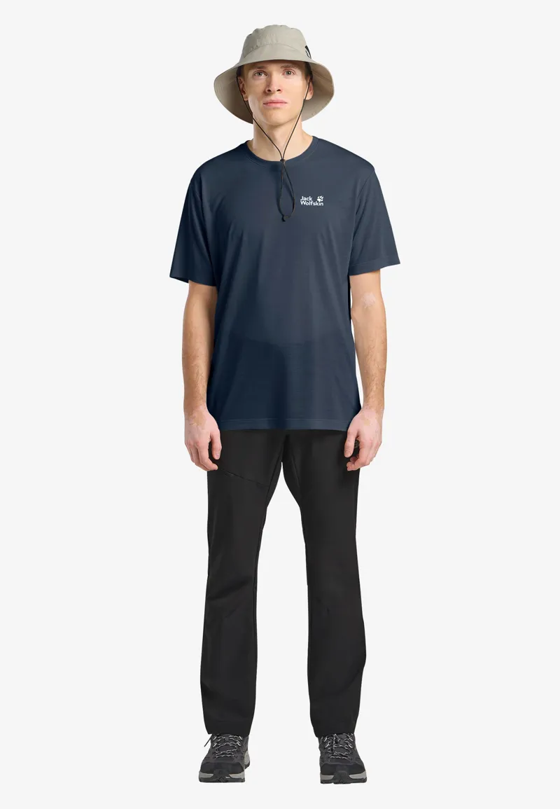 Jack Wolfskin Men's Vonnan Short Sleeve Tee - Midnight Sky-4