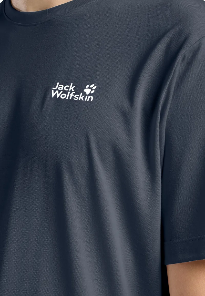 Jack Wolfskin Men's Vonnan Short Sleeve Tee - Midnight Sky-3