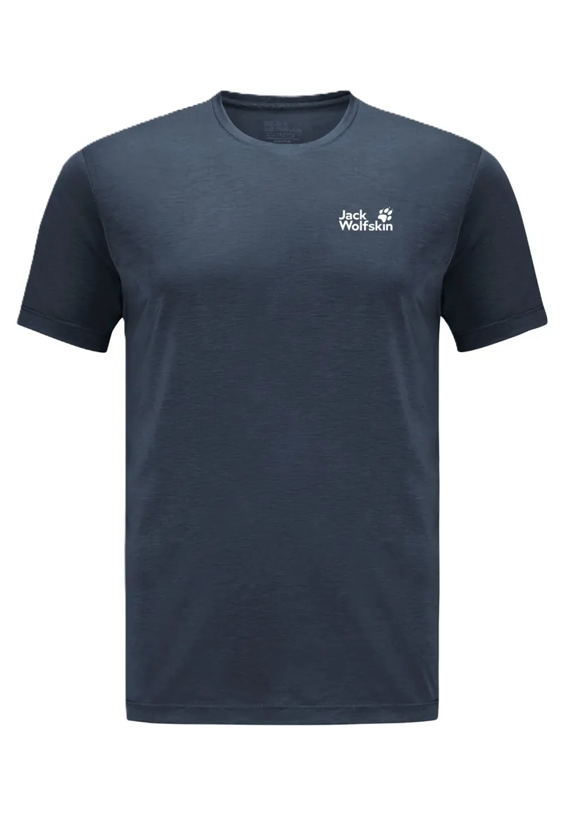 Jack Wolfskin Men's Vonnan Short Sleeve Tee - Midnight Sky