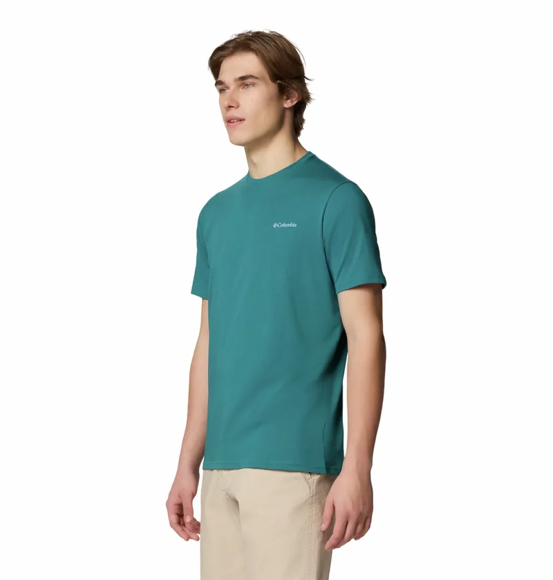 Columbia Men's North Cascades T-Shirt - River Blue/CSC Box Logo-1