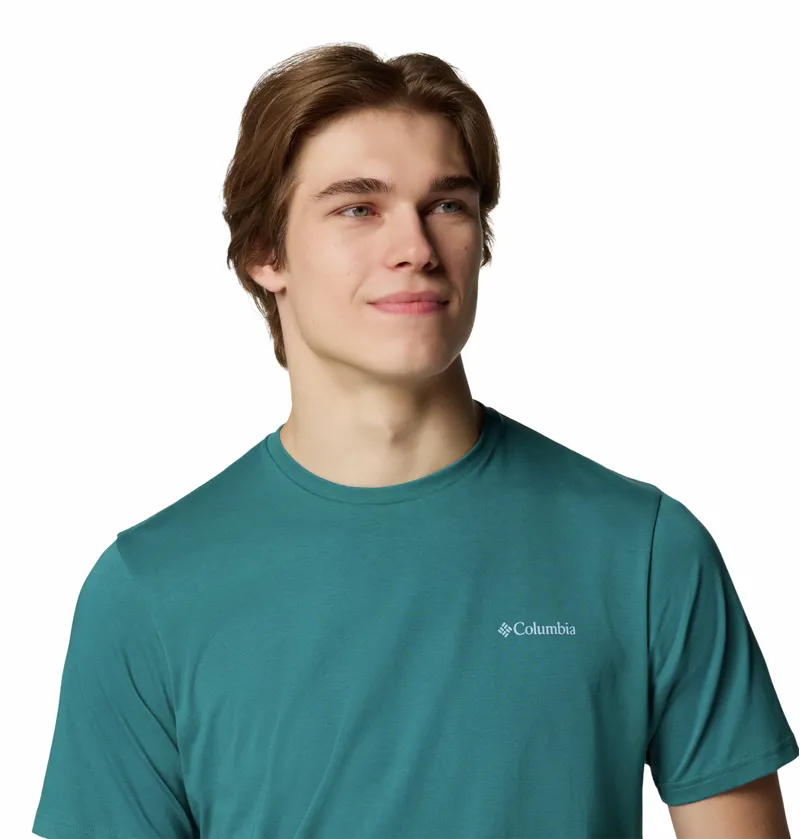 Columbia Men's North Cascades T-Shirt - River Blue/CSC Box Logo-3