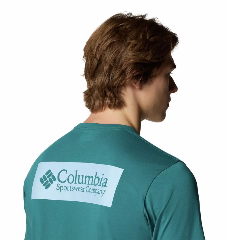 Columbia Men's North Cascades T-Shirt - River Blue/CSC Box Logo-4