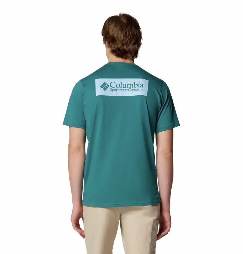 Columbia Men's North Cascades T-Shirt - River Blue/CSC Box Logo-2