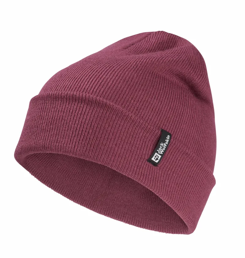 Jack Wolfskin Rib Beanie - Raisin