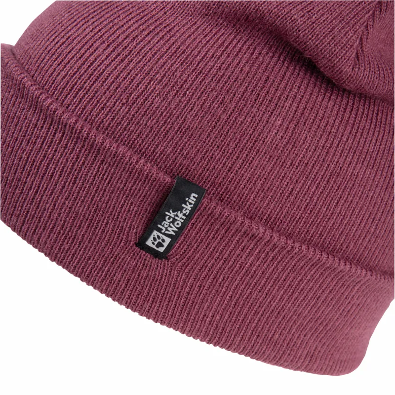 Jack Wolfskin Rib Beanie - Raisin-2