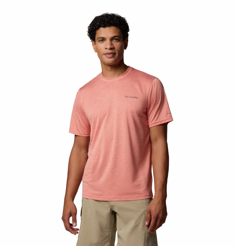 Columbia Men's Hike Crew Technical T-Shirt - Tuscan Heather-1