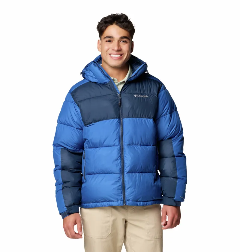 Columbia Men's Pike Lake II Hooded Insulated Jacket - Mountain Blue/Collegiate Navy