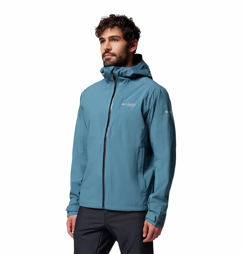 Columbia Men's Ampli-Dry III Waterproof Hiking Shell Jacket - Everblue