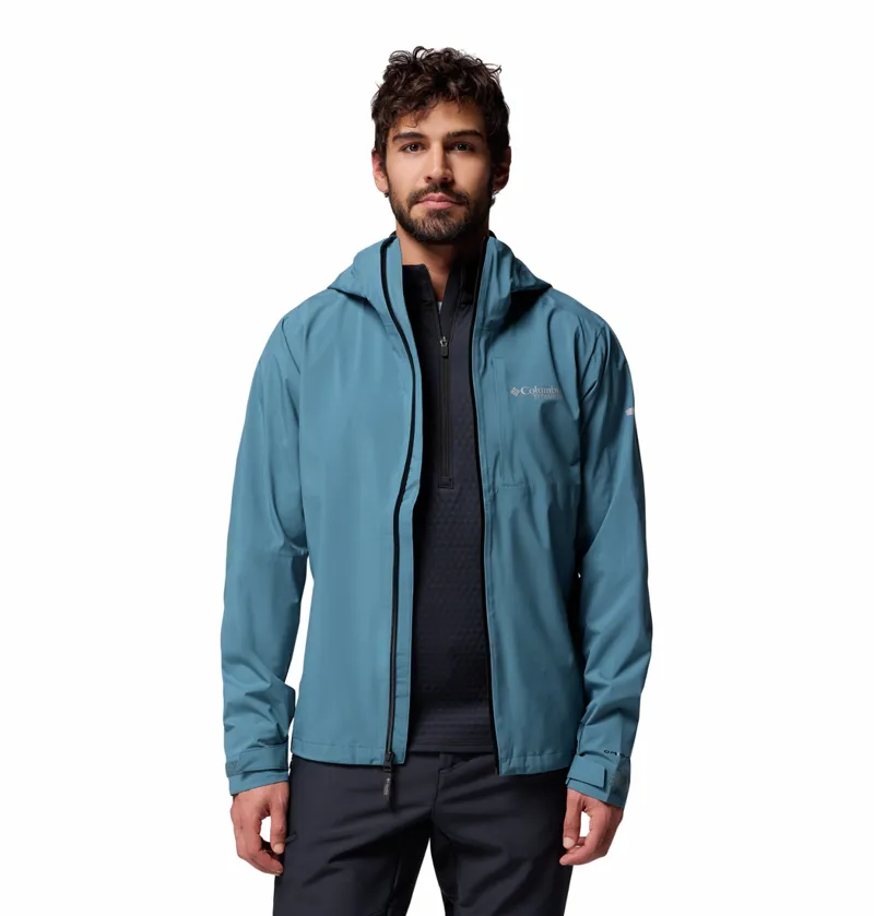 Columbia Men's Ampli-Dry III Waterproof Hiking Shell Jacket - Everblue-1
