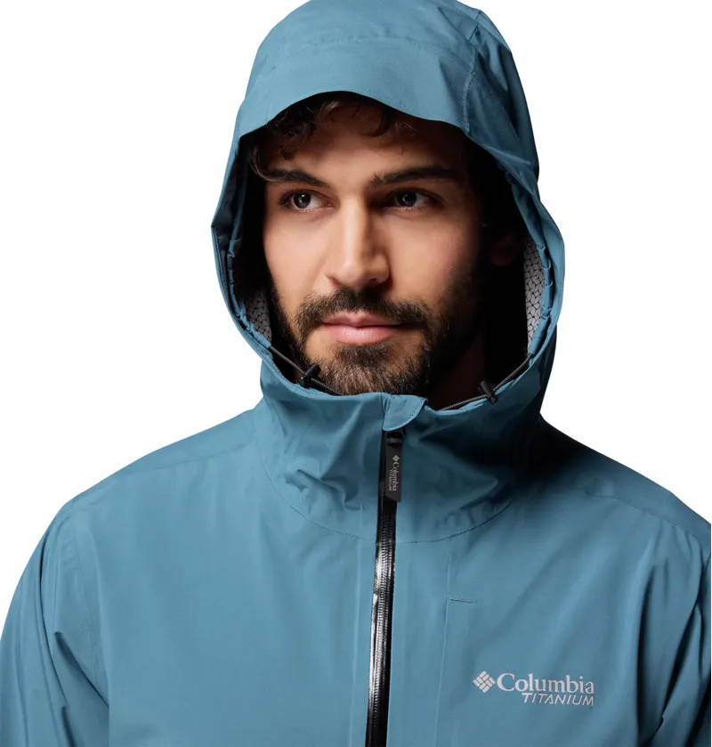 Columbia Men's Ampli-Dry III Waterproof Hiking Shell Jacket - Everblue-4