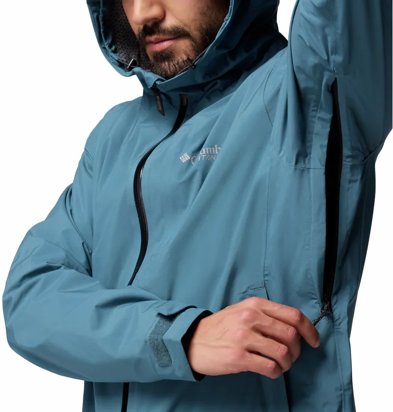 Columbia Men's Ampli-Dry III Waterproof Hiking Shell Jacket - Everblue-5
