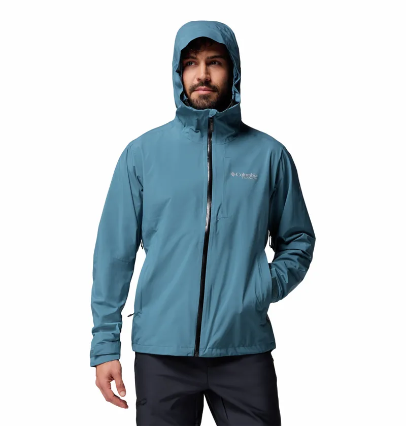 Columbia Men's Ampli-Dry III Waterproof Hiking Shell Jacket - Everblue-2