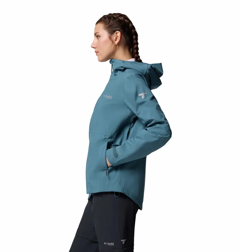 Columbia Women's Ampli-Dry II Waterproof Hiking Shell Jacket - Everblue-3