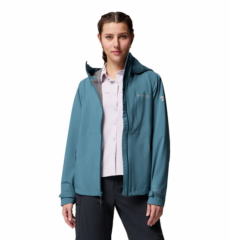Columbia Women's Ampli-Dry II Waterproof Hiking Shell Jacket - Everblue-1
