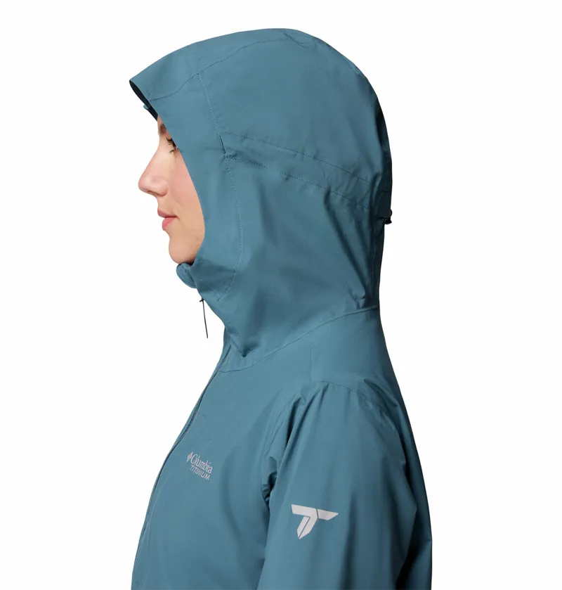 Columbia Women's Ampli-Dry II Waterproof Hiking Shell Jacket - Everblue-4