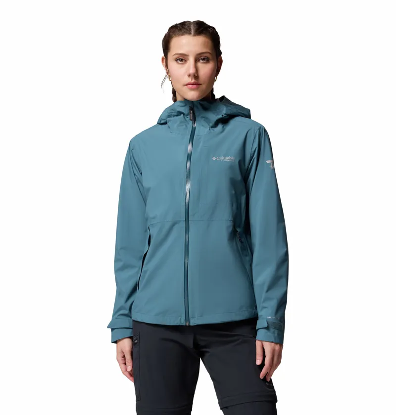 Columbia Women's Ampli-Dry II Waterproof Hiking Shell Jacket - Everblue