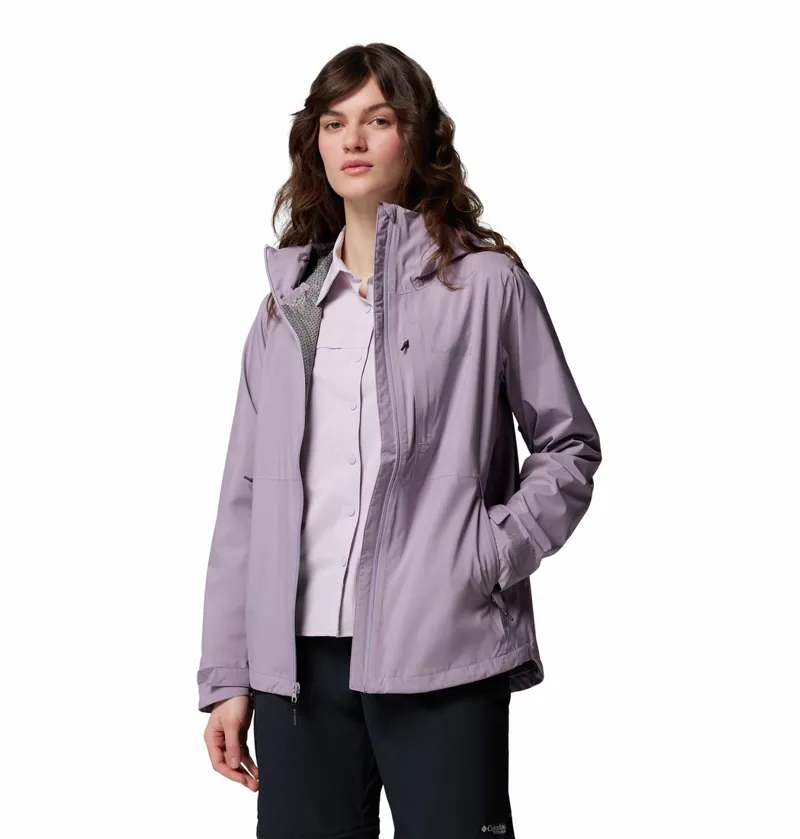Columbia Women's Ampli-Dry II Waterproof Hiking Shell Jacket - Shale Purple-1