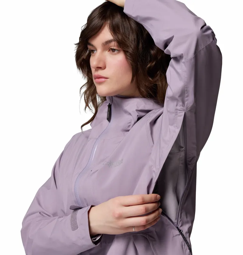 Columbia Women's Ampli-Dry II Waterproof Hiking Shell Jacket - Shale Purple-5