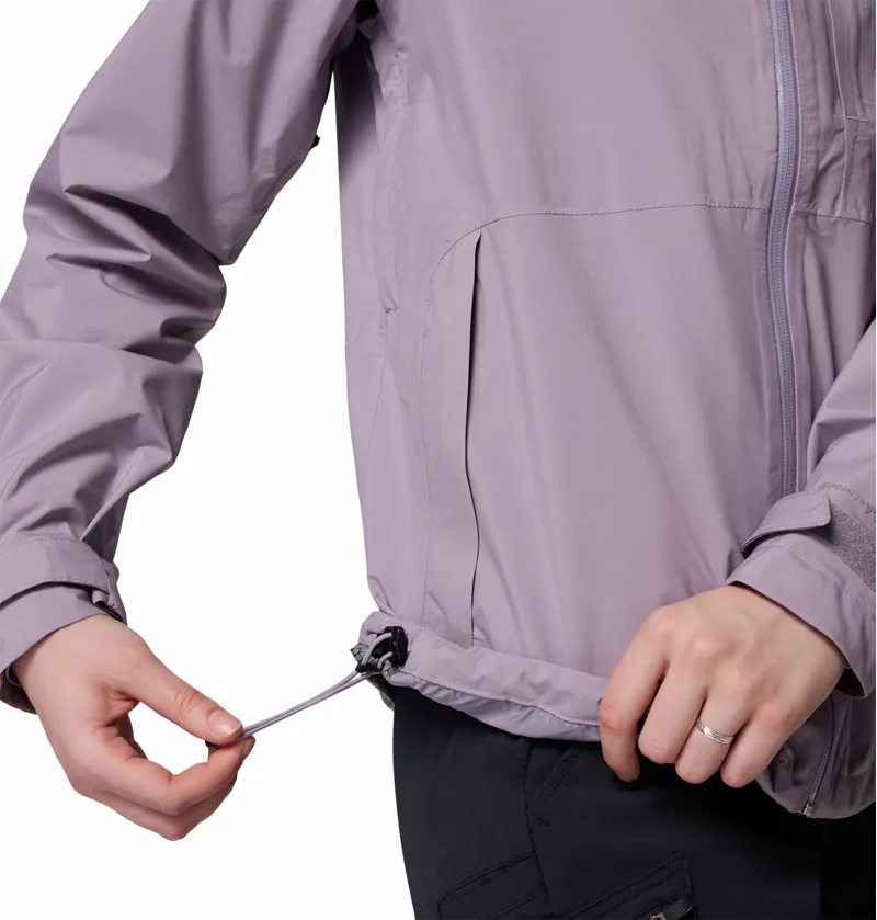 Columbia Women's Ampli-Dry II Waterproof Hiking Shell Jacket - Shale Purple-6